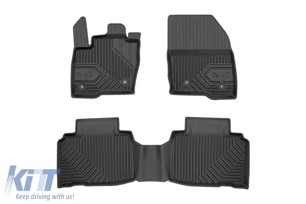 Maturi de cauciuc specifice, potrivite pentru Ford Edge după 2014, set de 3 piese, culoare neagră