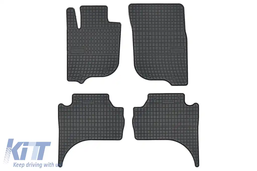 Maturi de cauciuc specifice, potrivite pentru Mitsubishi L200 după 2019, set de 4 piese, culoare neagră