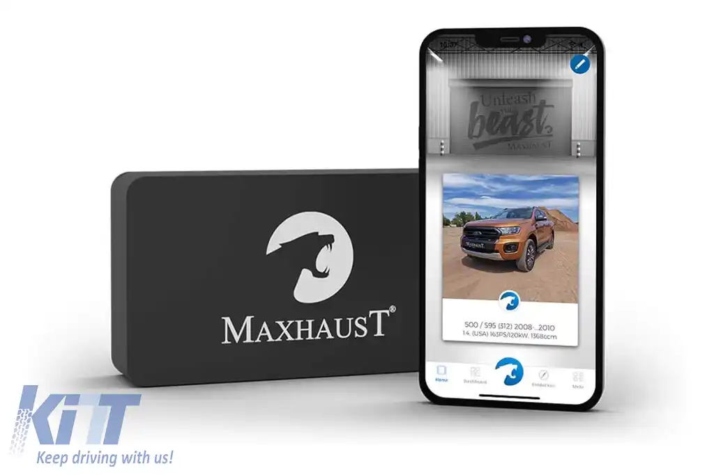 MaxhausT Version 4 Active Sound exhaust system sound simulator kit with High Speaker, Deep Speaker, and Bridge module-image-6211523