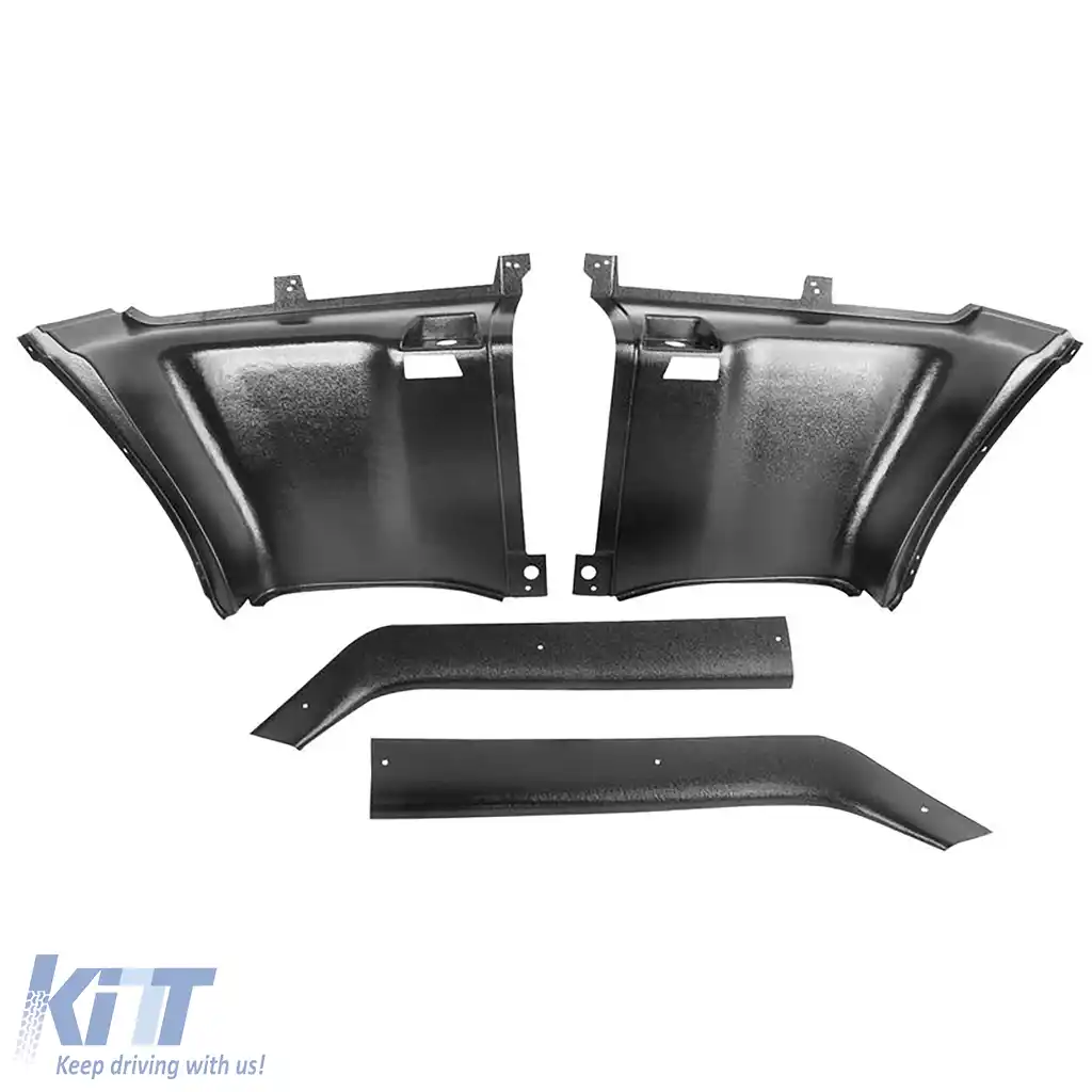 Îmbrăcăminte interioară laterală din spate, 4 piese, potrivită pentru Ford Mustang 69-70 Fastback