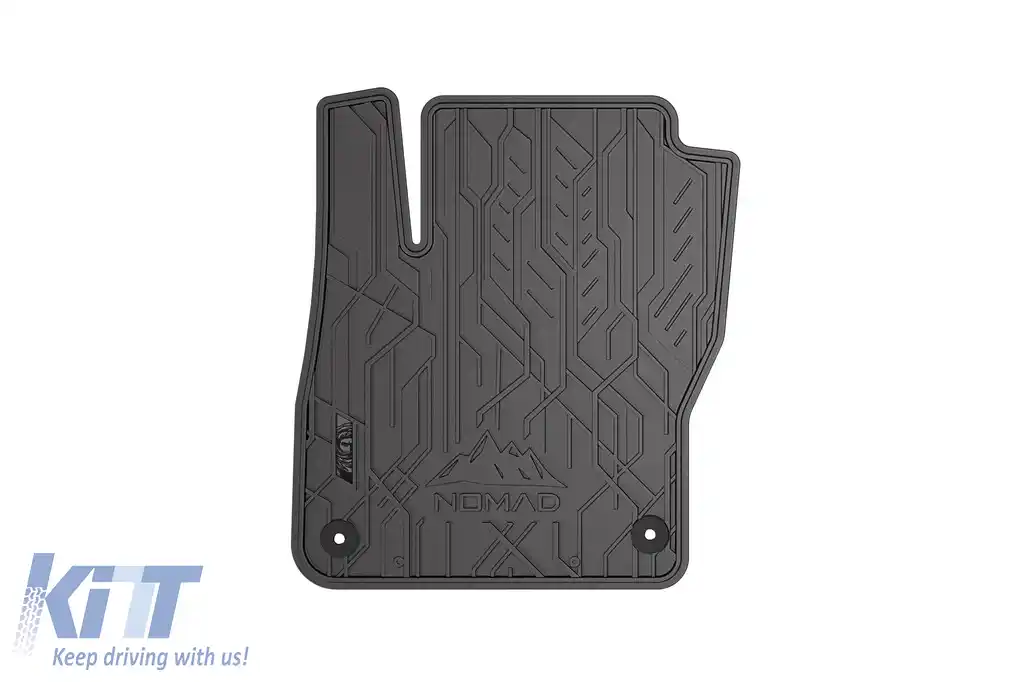 Mănuși de cauciuc frontale specifice, potrivite pentru Ford Focus 2004-2011, set de 2 piese, culoare neagră din seria Frogum NOMAD-image-6256347