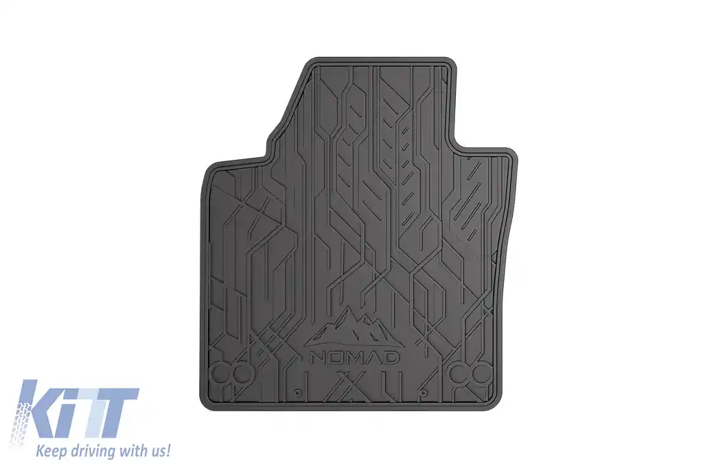 Mănuși de cauciuc frontale specifice, potrivite pentru Volkswagen Caddy 2003-2020, Touran 2003-2015, set de 2 piese, culoare neagră din seria Frogum NOMAD-image-6256406