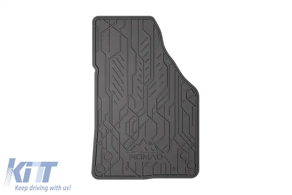 Mănuși de cauciuc frontale specifice, potrivite pentru Volkswagen Caddy 2003-2020, Touran 2003-2015, set de 2 piese, culoare neagră din seria Frogum NOMAD-image-6256407