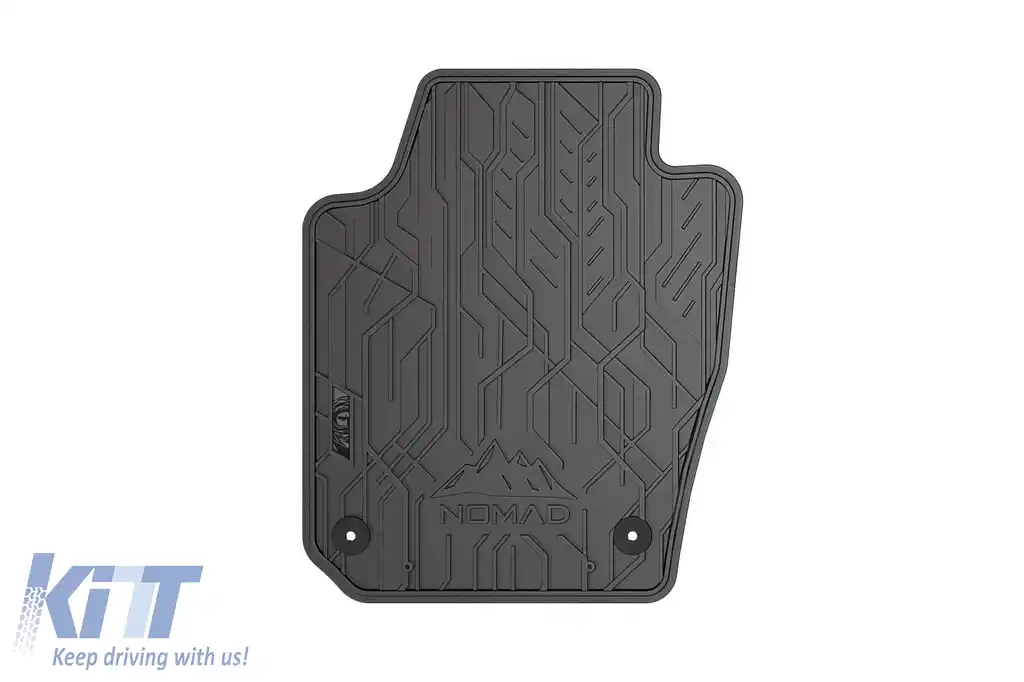Mănuși de cauciuc frontale specifice, potrivite pentru seria Frogum NOMAD pentru Seat Ibiza 2008-2017, Skoda Fabia 2014-2022, set de 2 piese, culoare neagră-image-6256458