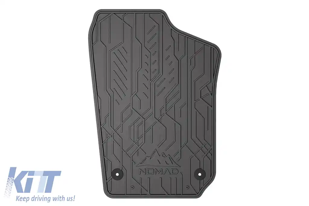 Mănuși de cauciuc frontale specifice, potrivite pentru seria Frogum NOMAD pentru Seat Ibiza 2008-2017, Skoda Fabia 2014-2022, set de 2 piese, culoare neagră-image-6256459