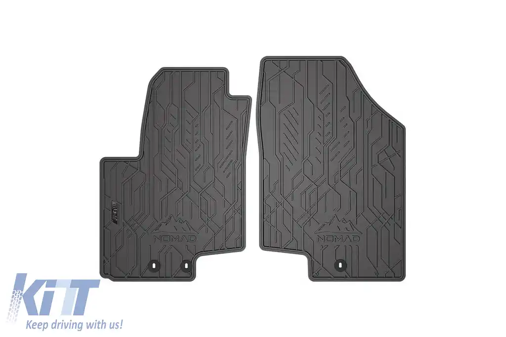 Mănuși de cauciuc frontale specifice, potrivite pentru seria Frogum NOMAD pentru Hyundai iX20 2010-2019, Kia Venga 2009-2019, set de 2 piese, culoare neagră-image-6256465