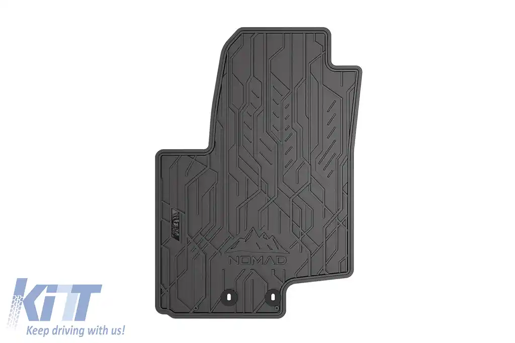 Mănuși de cauciuc frontale specifice, potrivite pentru seria Frogum NOMAD pentru Hyundai iX20 2010-2019, Kia Venga 2009-2019, set de 2 piese, culoare neagră-image-6256466
