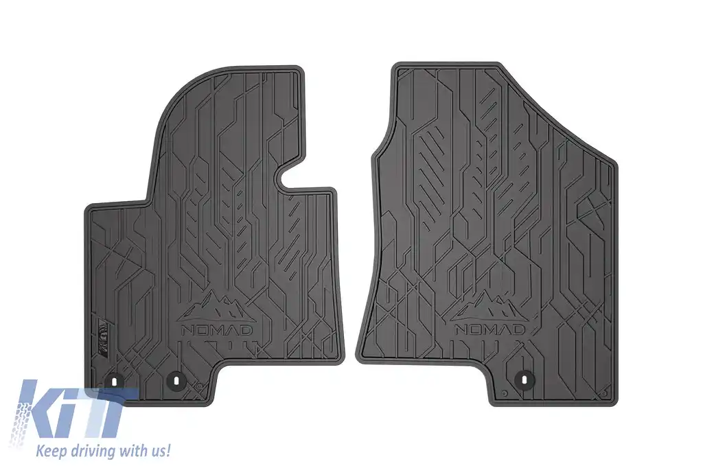 Mănuși de cauciuc frontale specifice, potrivite pentru Hyundai ix35 2009-2015, Kia Sportage 2010-2015, set de 2 piese, culoare neagră-image-6256473