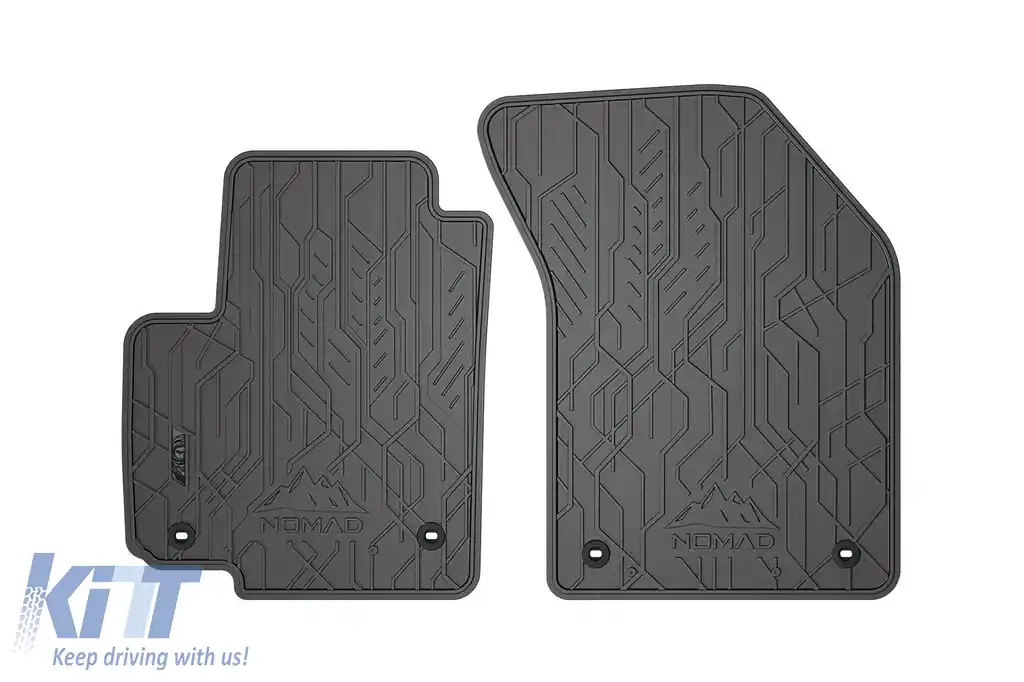 Mănuși de cauciuc frontale specifice, potrivite pentru Fiat Sedici 2005-2014, Suzuki Swift 2004-2010, SX4 2006-2014, set de 2 piese, culoare neagră-image-6256495