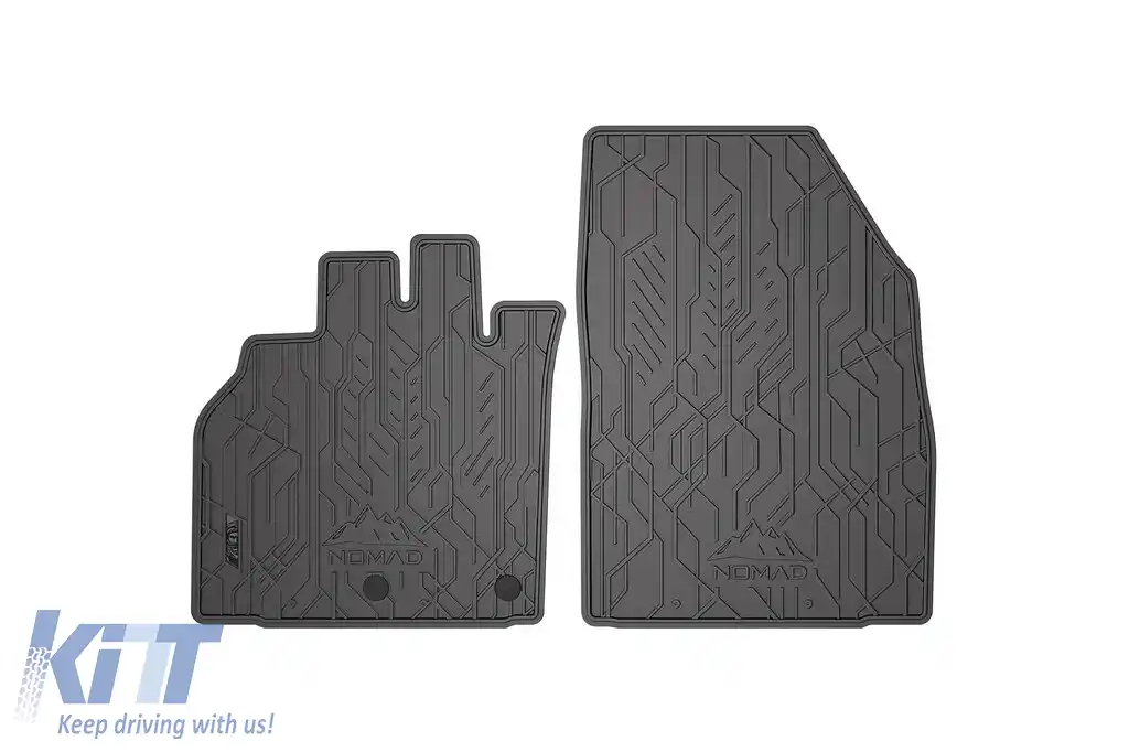 Mănuși de cauciuc frontale specifice potrivite pentru seria Frogum NOMAD pentru Renault Grand Scenic 2009-2016, Scenic 2003-2016, set de 2 piese, culoare neagră