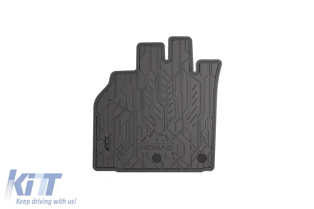 Mănuși de cauciuc frontale specifice potrivite pentru seria Frogum NOMAD pentru Renault Grand Scenic 2009-2016, Scenic 2003-2016, set de 2 piese, culoare neagră-image-6256634