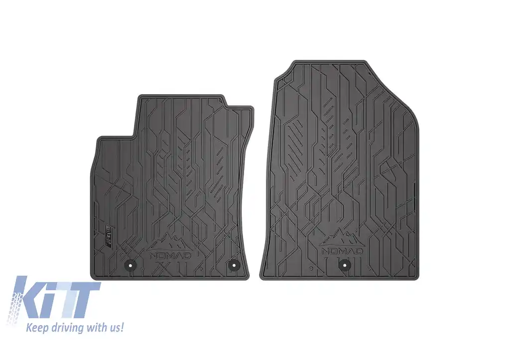 Mănuși de cauciuc frontale specifice, potrivite pentru Hyundai i30 după 2017, set de 2 piese, culoare neagră