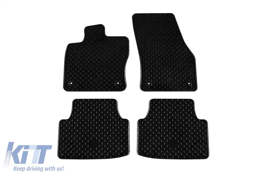 Mănuși de cauciuc Gumarny Zubri potrivite pentru Volkswagen Golf Sportsvan 2014-2020, set de 4 piese, culoare neagră