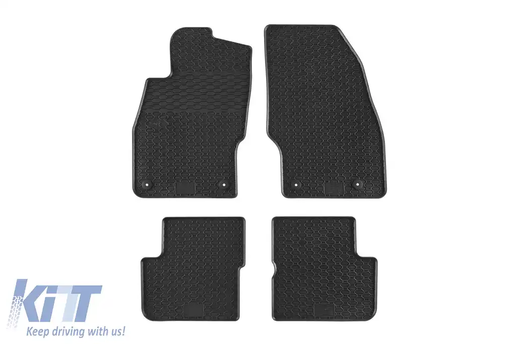 Mănuși de cauciuc specifice de la Geyer & Hosaja potrivite pentru Opel Corsa D 2006-2014, Corsa 2014-2019, set de 4 piese, culoare neagră