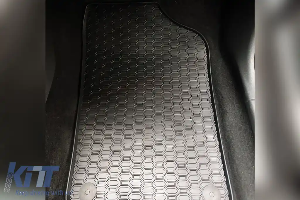 Mănuși de cauciuc specifice de la Geyer & Hosaja potrivite pentru VW Polo 2009-2017, Skoda Fabia după 2014, Seat Ibiza 2008-2017, set de 4 piese, culoare neagră-image-6227681