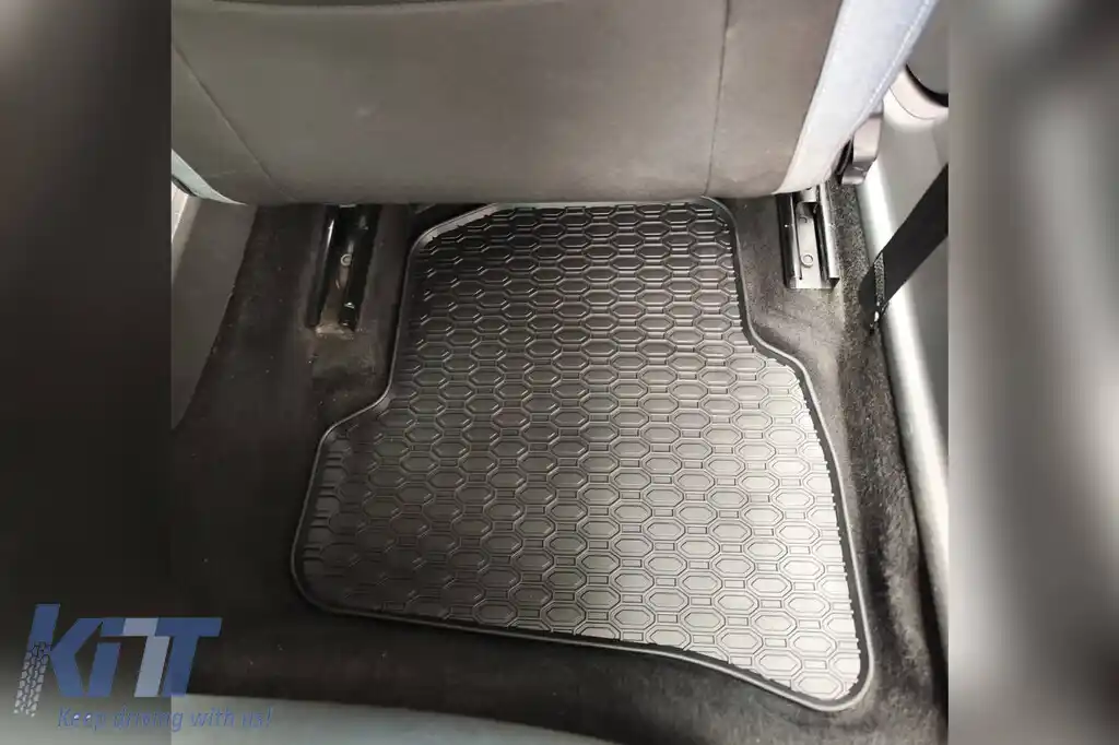 Mănuși de cauciuc specifice de la Geyer & Hosaja potrivite pentru VW Polo 2009-2017, Skoda Fabia după 2014, Seat Ibiza 2008-2017, set de 4 piese, culoare neagră-image-6227682