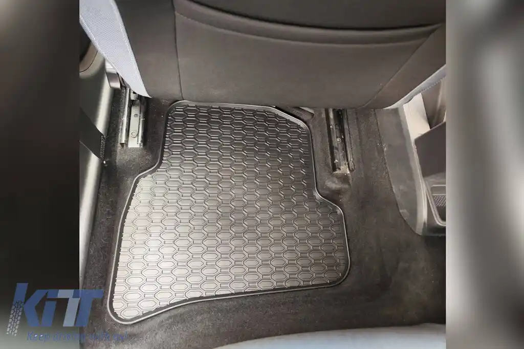 Mănuși de cauciuc specifice de la Geyer & Hosaja potrivite pentru VW Polo 2009-2017, Skoda Fabia după 2014, Seat Ibiza 2008-2017, set de 4 piese, culoare neagră-image-6227683