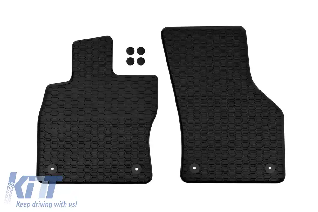 Mănuși de cauciuc specifice de la Geyer & Hosaja potrivite pentru Skoda Octavia wagon, Liftback 2013-2020, Volkswagen Golf VII hatchback 2012-2020, set de 2 piese, culoare neagră