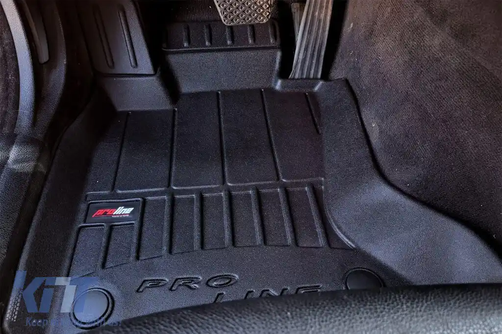 Mănuși de cauciuc specifice din seria Frogum 3D ProLine, potrivite pentru BMW Seria 5 F10, F11 2011-2015 X-Drive, set de 4 piese, culoare neagră, cu garanție de 24 de luni-image-6220918