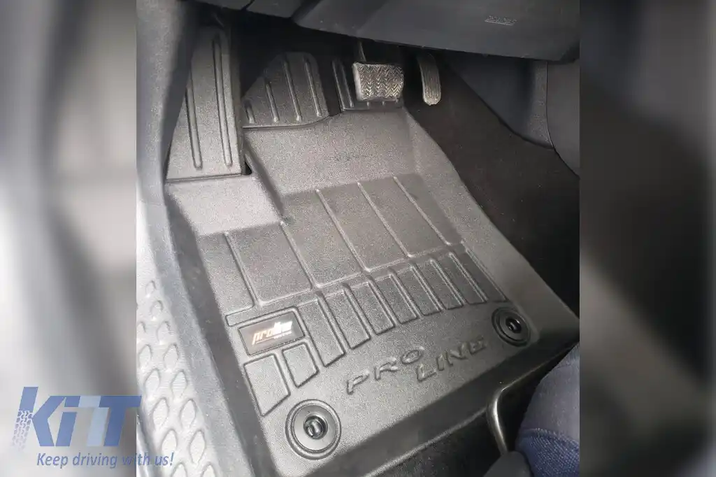 Mănuși de cauciuc specifice din seria Frogum 3D ProLine, potrivite pentru Toyota C-HR Hybrid 2016-2023, după 2023, nu sunt potrivite pentru PHEV, set de 4 piese, culoare neagră, cu garanție de 24 de l-image-6221152