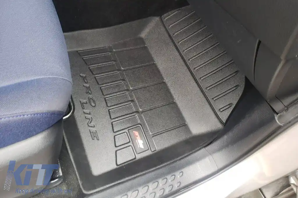 Mănuși de cauciuc specifice din seria Frogum 3D ProLine, potrivite pentru Toyota C-HR Hybrid 2016-2023, după 2023, nu sunt potrivite pentru PHEV, set de 4 piese, culoare neagră, cu garanție de 24 de l-image-6221153