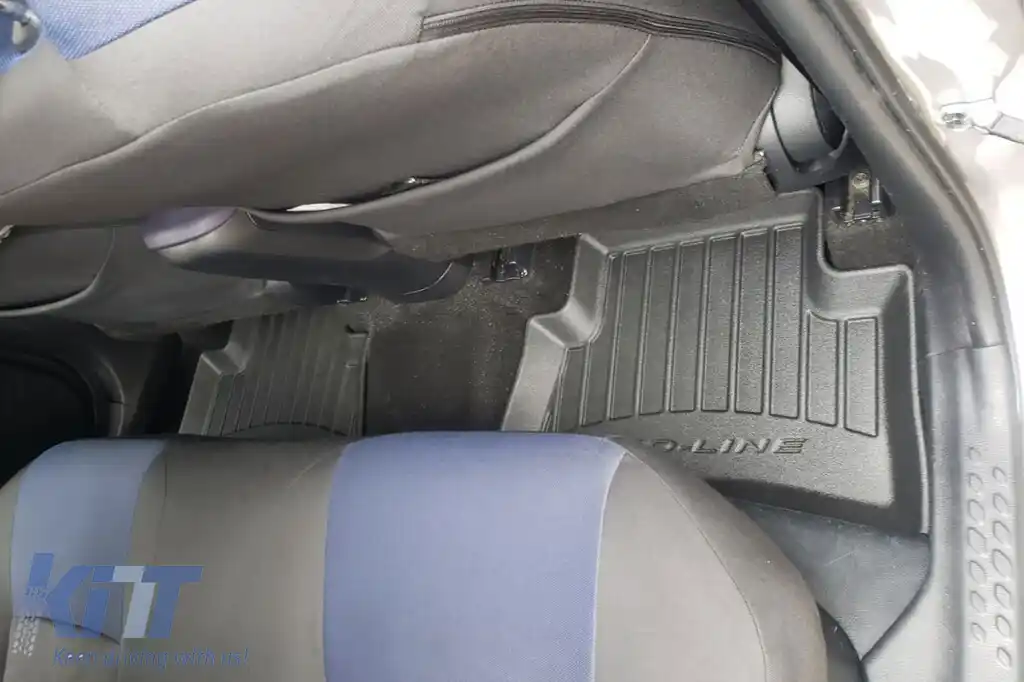 Mănuși de cauciuc specifice din seria Frogum 3D ProLine, potrivite pentru Toyota C-HR Hybrid 2016-2023, după 2023, nu sunt potrivite pentru PHEV, set de 4 piese, culoare neagră, cu garanție de 24 de l-image-6221154