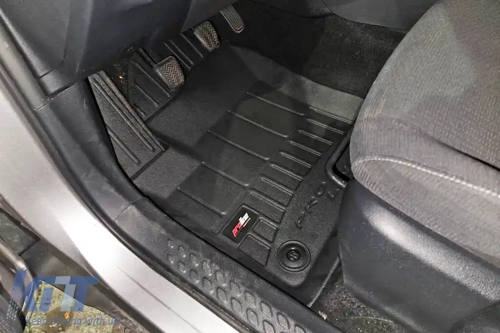 Mănuși de cauciuc specifice din seria Frogum 3D ProLine, potrivite pentru Toyota C-HR Hybrid 2016-2023, după 2023, nu sunt potrivite pentru PHEV, set de 4 piese, culoare neagră, cu garanție de 24 de l-image-6221155