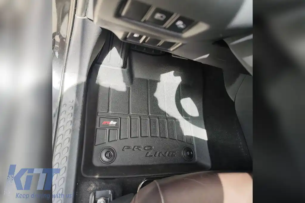 Mănuși de cauciuc specifice din seria Frogum 3D ProLine, potrivite pentru Toyota C-HR Hybrid 2016-2023, după 2023, nu sunt potrivite pentru PHEV, set de 4 piese, culoare neagră, cu garanție de 24 de l-image-6221158