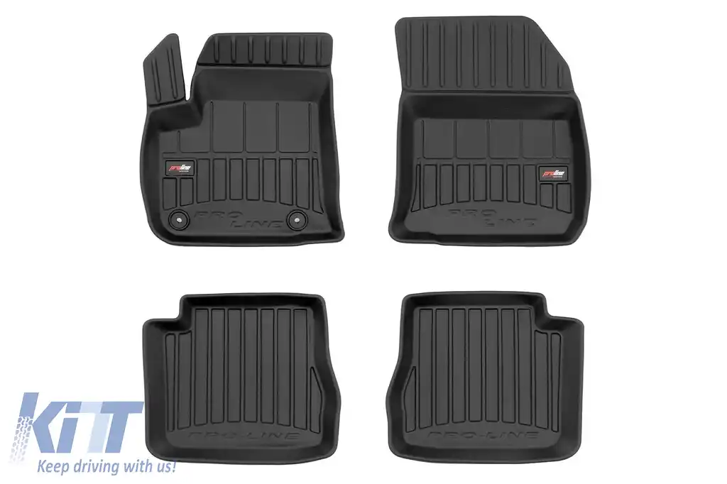 Mănuși de cauciuc specifice din seria Frogum 3D ProLine, potrivite pentru Citroen C4 EV după 2021, set de 4 piese, culoare neagră, cu garanție de 24 de luni-image-6223251