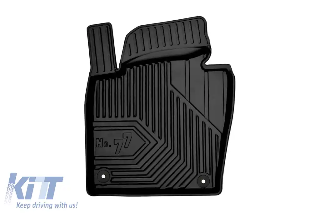 Mănuși de cauciuc specifice din seria Frogum Nr. 77, potrivite pentru VW Passat B6, B7 2005-2014, CC 2008-2017, set de 4 piese, culoare neagră-image-6226515