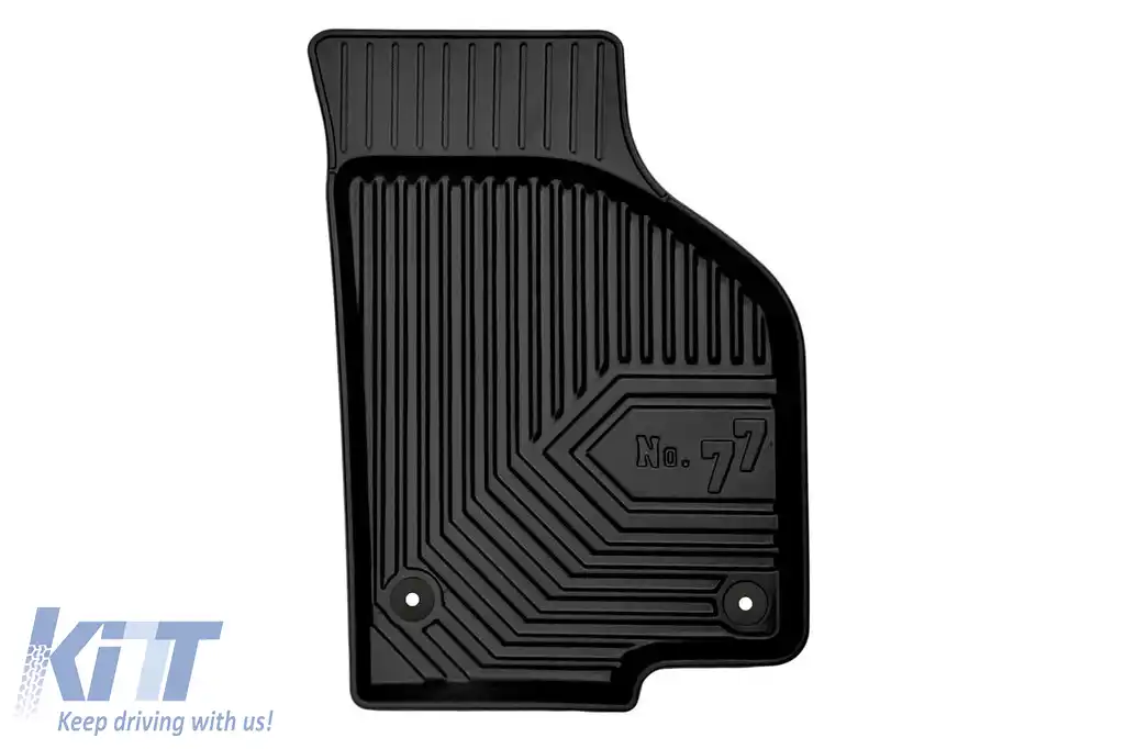 Mănuși de cauciuc specifice din seria Frogum Nr. 77, potrivite pentru VW Passat B6, B7 2005-2014, CC 2008-2017, set de 4 piese, culoare neagră-image-6226516