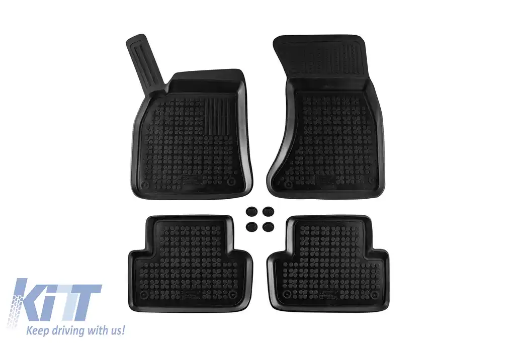 image-2-Mănuși de cauciuc specifice potrivite pentru Audi A4 B8 2007-2015, A5 Sportback 2009-2016, set de 4 piese, culoare neagră