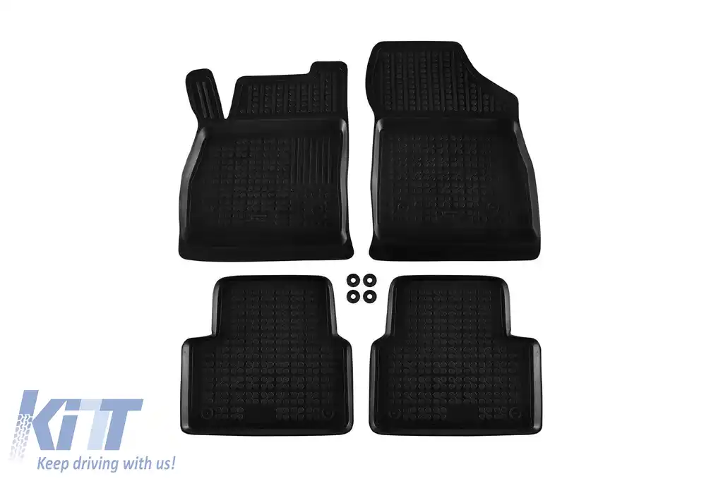 Mănuși de cauciuc specifice potrivite pentru Opel Astra K 2015-2021, set de 4 piese, culoare neagră-image-6213867