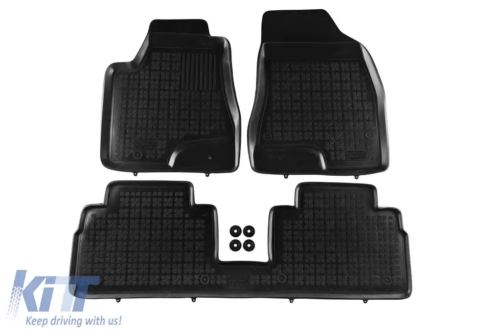 Mănuși de cauciuc specifice, potrivite pentru Lexus RX400X 2005-2009, set de 3 piese, culoare neagră