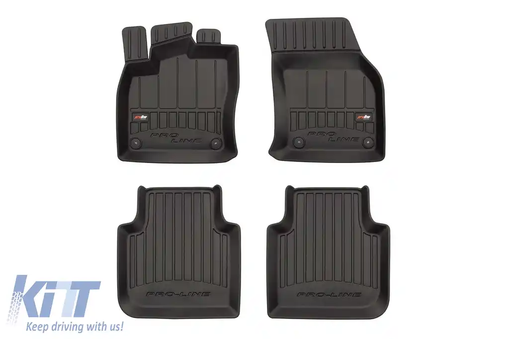 Mănuși de cauciuc specifice, potrivite pentru Frogum Seat Tarraco după 2018, Skoda Kodiaq după 2016, set de 4 piese, culoare neagră, cu garanție de 24 de luni