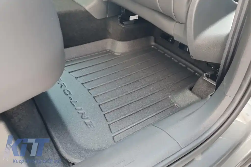 Mănuși de cauciuc specifice, potrivite pentru Frogum Seat Tarraco după 2018, Skoda Kodiaq după 2016, set de 4 piese, culoare neagră, cu garanție de 24 de luni-image-6220845