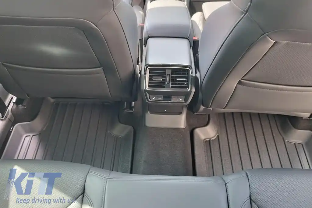 Mănuși de cauciuc specifice, potrivite pentru Frogum Seat Tarraco după 2018, Skoda Kodiaq după 2016, set de 4 piese, culoare neagră, cu garanție de 24 de luni-image-6220846