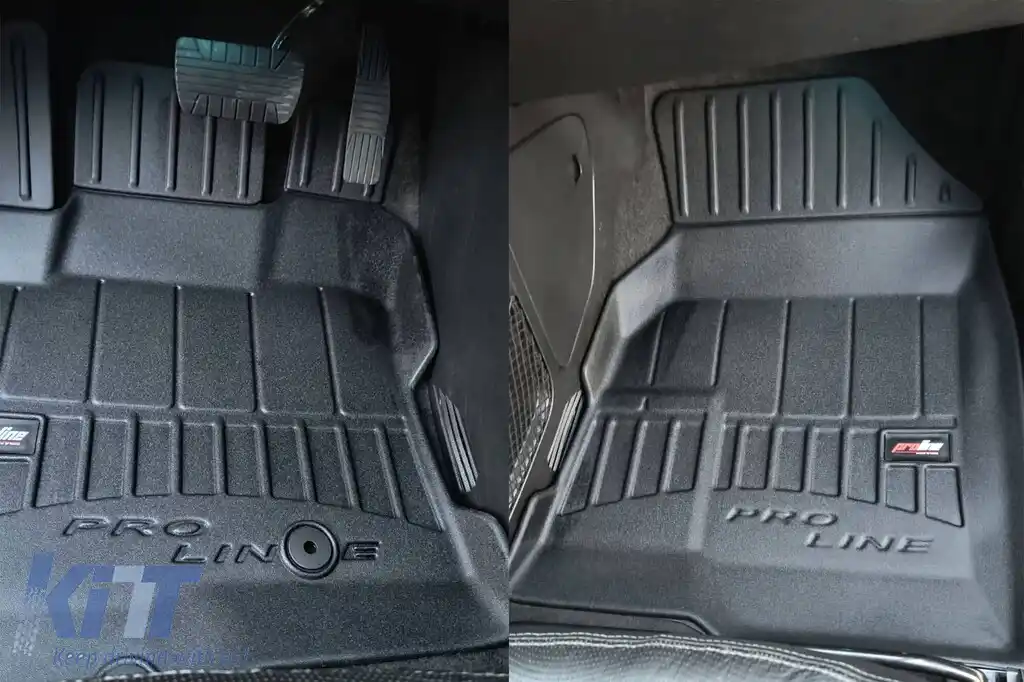 Mănuși de cauciuc specifice, potrivite pentru Chevrolet Captiva 2006-2015, set de 3 piese, culoare neagră, cu garanție de 24 de luni din seria Frogum 3D ProLine.-image-6221041