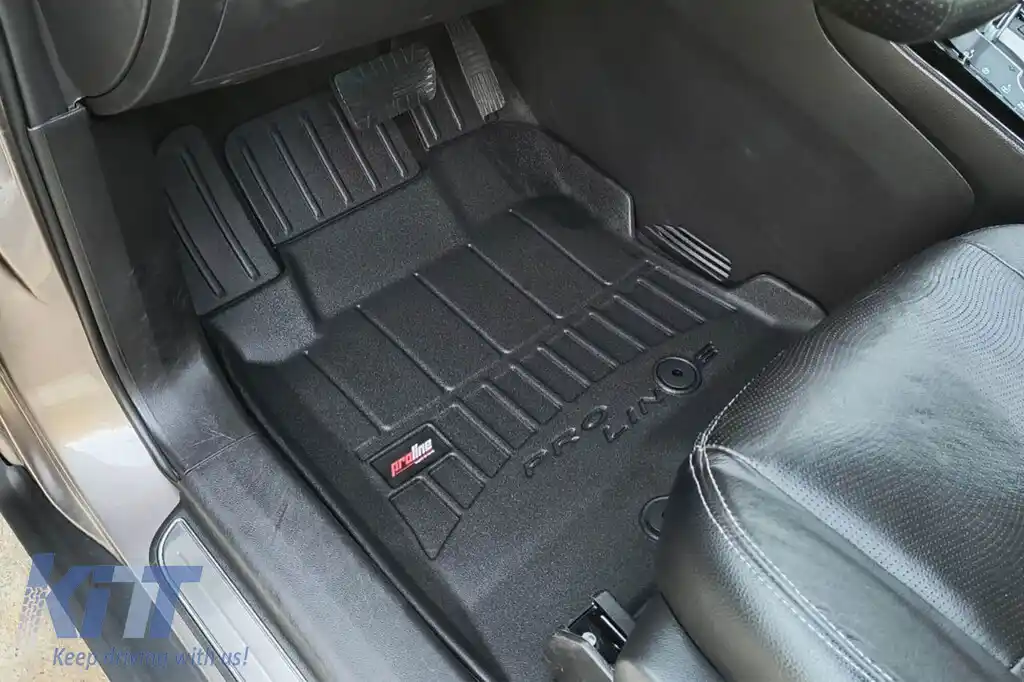 Mănuși de cauciuc specifice, potrivite pentru Chevrolet Captiva 2006-2015, set de 3 piese, culoare neagră, cu garanție de 24 de luni din seria Frogum 3D ProLine.-image-6221042