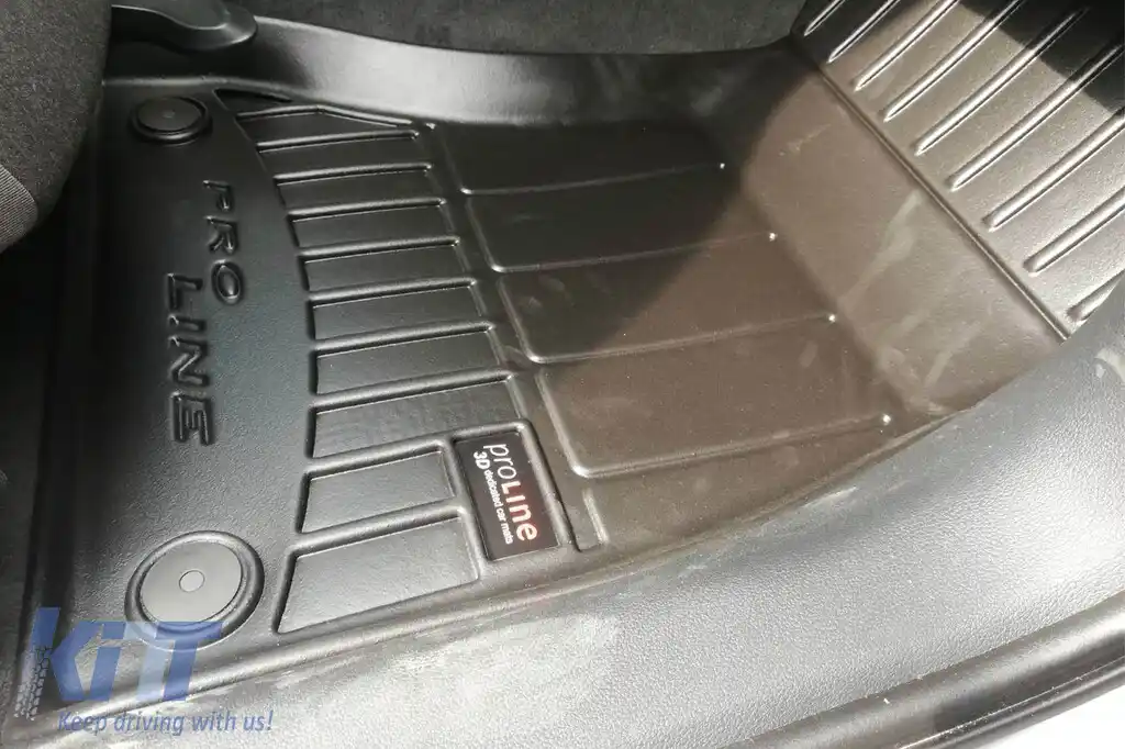 Mănuși de cauciuc specifice potrivite pentru Audi A4 B9 după 2016, set de 4 piese, culoare neagră, cu garanție de 24 de luni-image-6221070