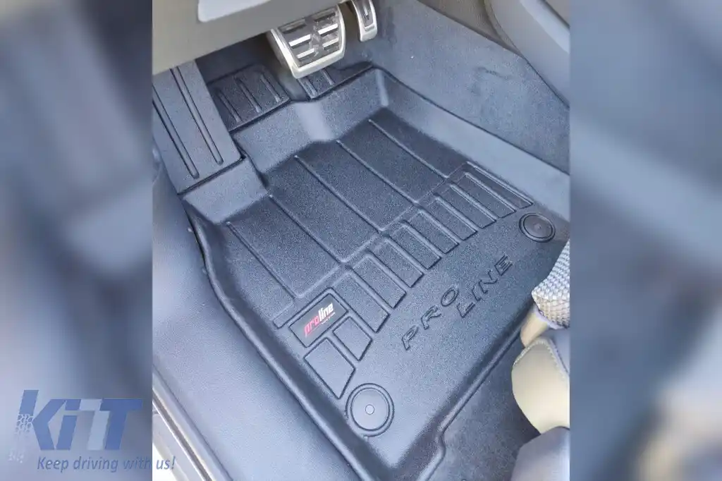 Mănuși de cauciuc specifice potrivite pentru Audi Q5 după 2017, set de 4 piese, culoare neagră, cu garanție de 24 de luni-image-6221105