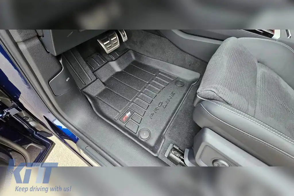 Mănuși de cauciuc specifice potrivite pentru Audi Q5 după 2017, set de 4 piese, culoare neagră, cu garanție de 24 de luni-image-6221109