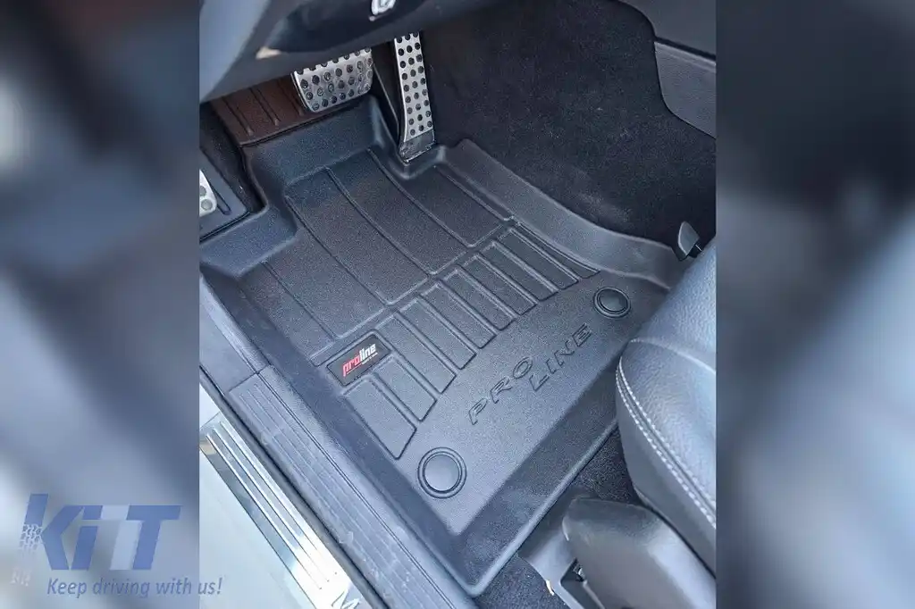 Mănuși de cauciuc specifice potrivite pentru Mercedes GLK X204 2008-2015, set de 4 piese, culoare neagră, cu garanție de 24 de luni-image-6221190