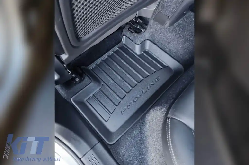 Mănuși de cauciuc specifice potrivite pentru Volvo XC40 după 2017, set de 4 piese, culoare neagră, cu garanție de 24 de luni-image-6221239