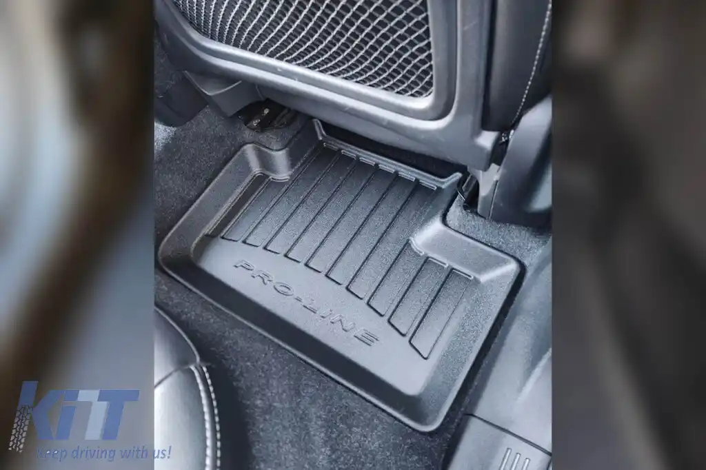 Mănuși de cauciuc specifice potrivite pentru Volvo XC40 după 2017, set de 4 piese, culoare neagră, cu garanție de 24 de luni-image-6221240