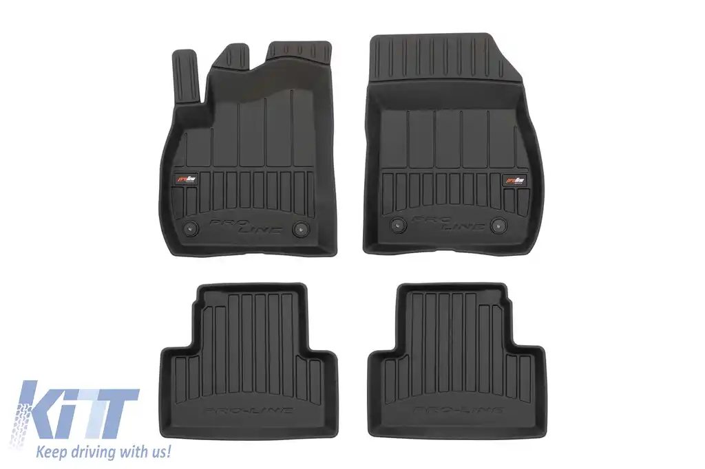 Mănuși de cauciuc specifice potrivite pentru Opel Zafira C 2012-2019, set de 4 piese, culoare neagră, cu garanție de 24 de luni din seria Frogum 3D ProLine.-image-6221489