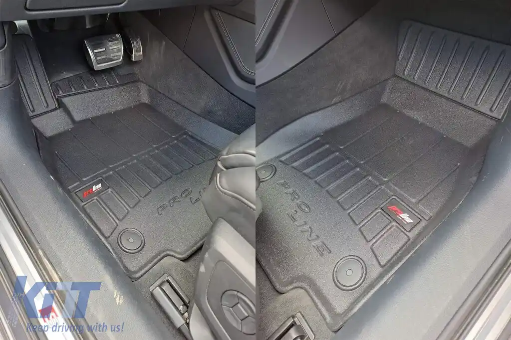 Mănuși de cauciuc specifice potrivite pentru Audi A6 după 2018, set de 4 piese, culoare neagră, cu garanție de 24 de luni-image-6221519