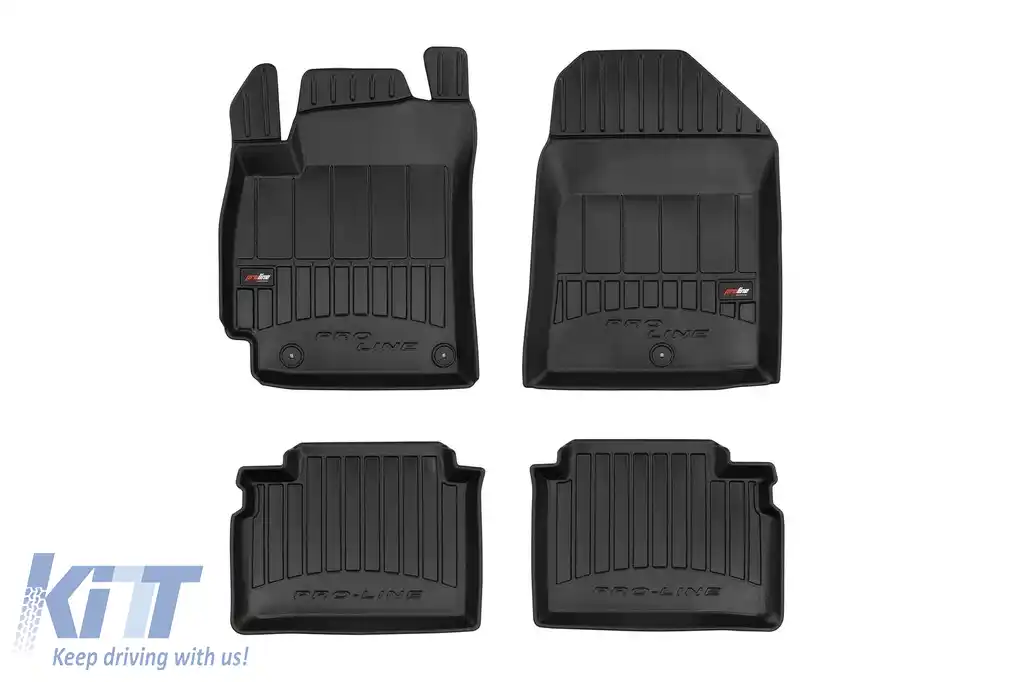 Mănuși de cauciuc specifice potrivite pentru Hyundai Elantra V 2010-2016, set de 4 piese, culoare neagră, cu garanție de 24 de luni