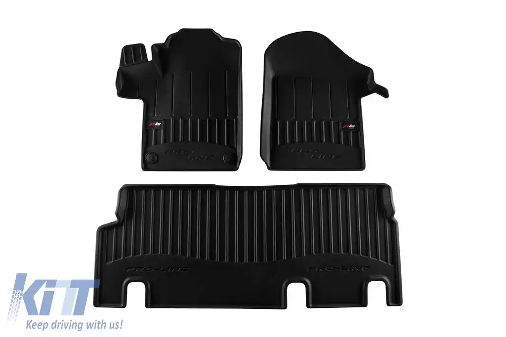 Mănuși de cauciuc specifice, potrivite pentru Mercedes Vito W447 după 2014, set de 3 piese, culoare neagră, cu garanție de 24 de luni