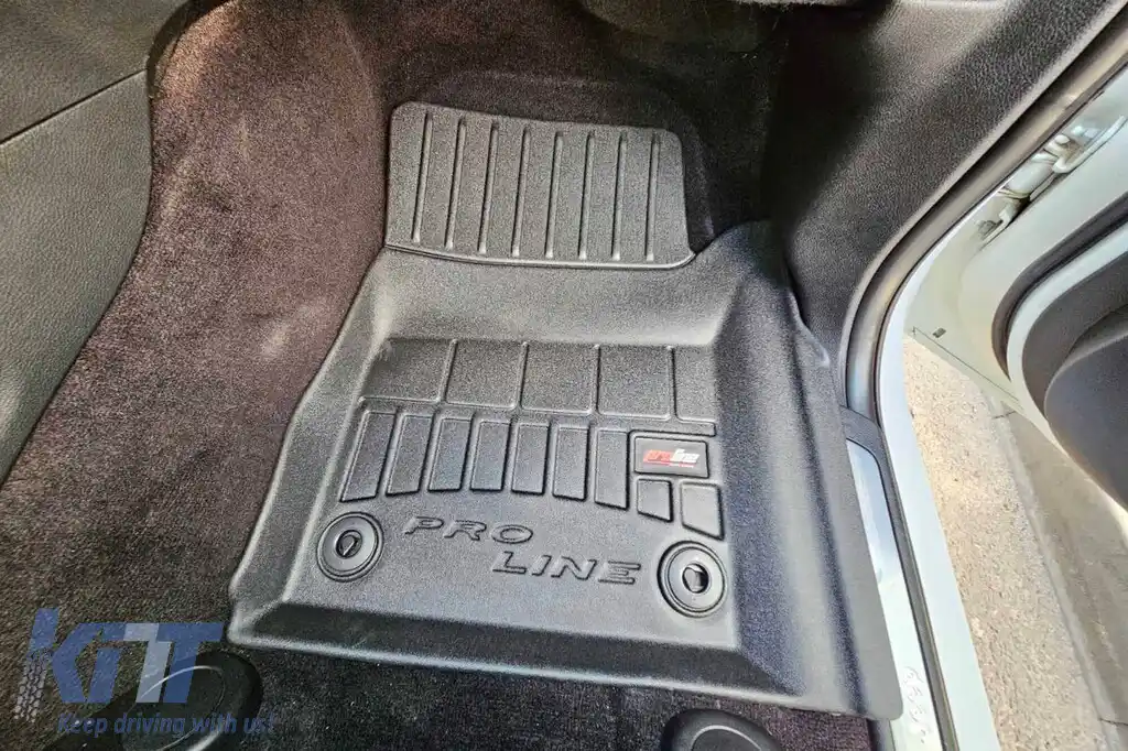 Mănuși de cauciuc specifice potrivite pentru Jeep Grand Cherokee WK2 după 2017, set de 4 piese, culoare neagră, cu garanție de 24 de luni-image-6221665